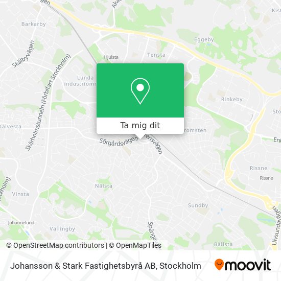 Johansson & Stark Fastighetsbyrå AB karta