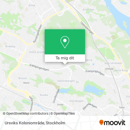 Ursviks Koloniområde karta