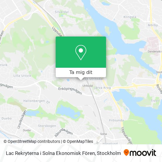 Lac Rekryterna i Solna Ekonomisk Fören karta
