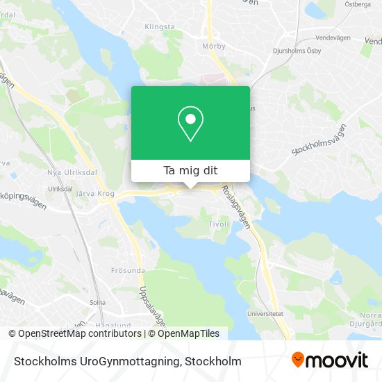 Stockholms UroGynmottagning karta