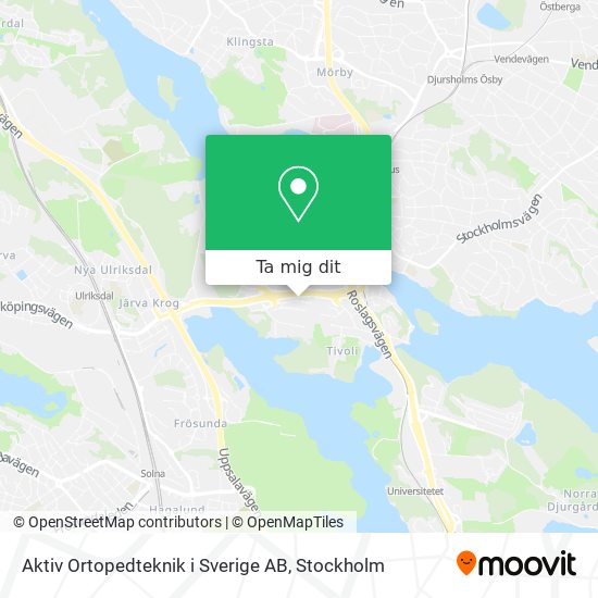 Aktiv Ortopedteknik i Sverige AB karta