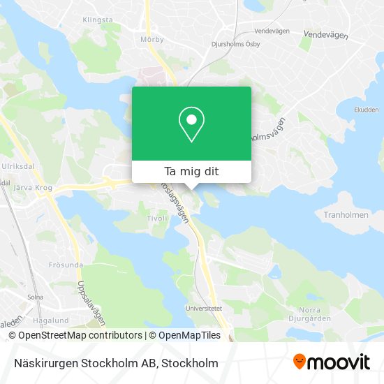 Näskirurgen Stockholm AB karta