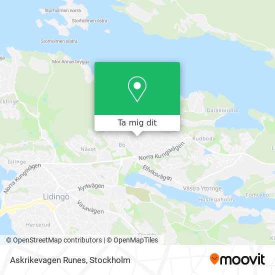 Askrikevagen Runes karta