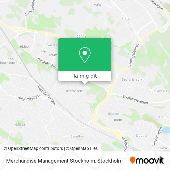 Merchandise Management Stockholm karta