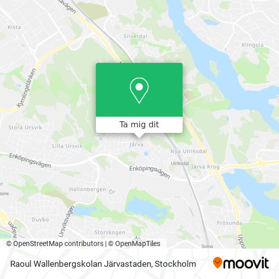 Raoul Wallenbergskolan Järvastaden karta