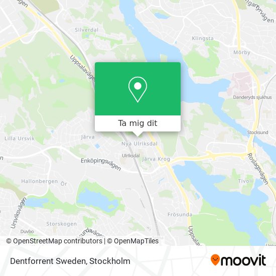 Dentforrent Sweden karta