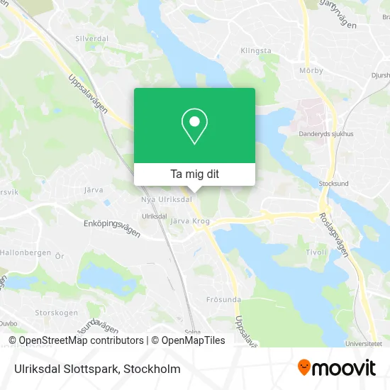 Ulriksdal Slottspark karta