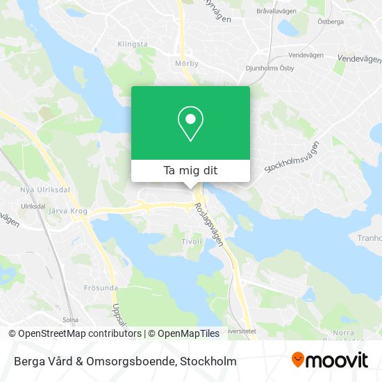 Berga Vård & Omsorgsboende karta