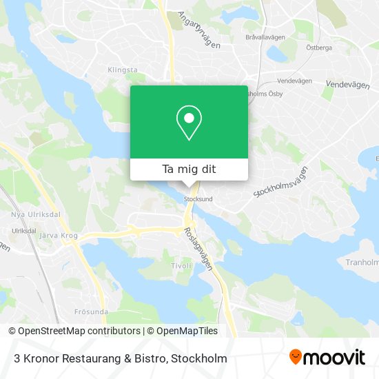 3 Kronor Restaurang & Bistro karta