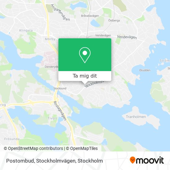 Postombud, Stockholmvägen karta