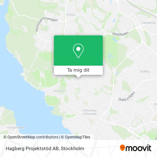 Hagberg Projektstöd AB karta