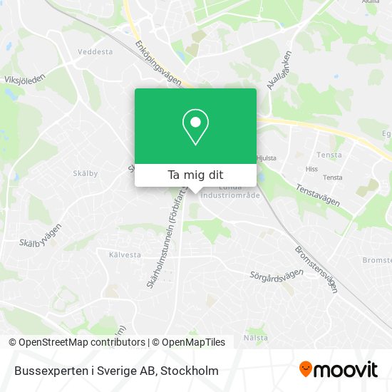 Bussexperten i Sverige AB karta