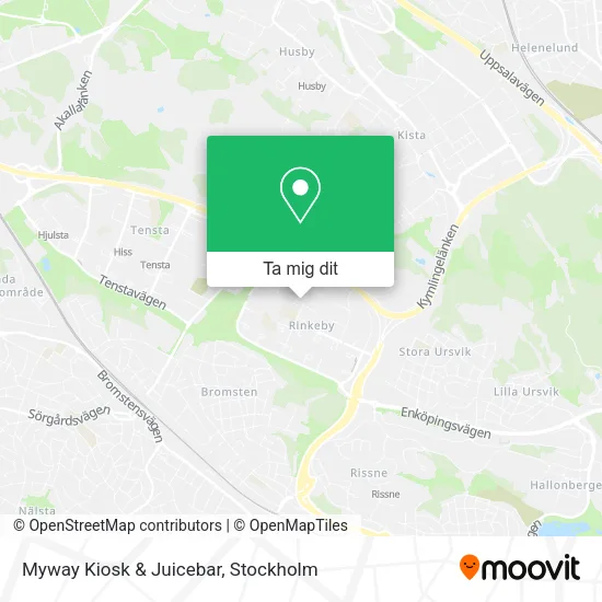 Myway Kiosk & Juicebar karta
