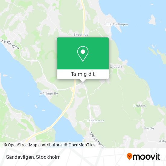 Sandavägen karta