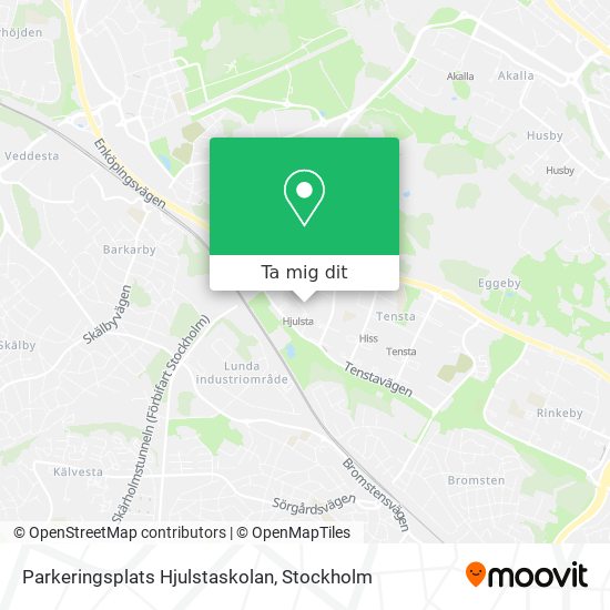 Parkeringsplats Hjulstaskolan karta