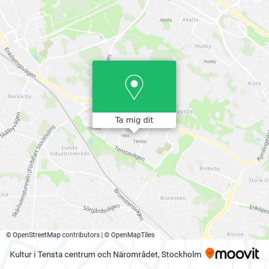 Kultur i Tensta centrum och Närområdet karta