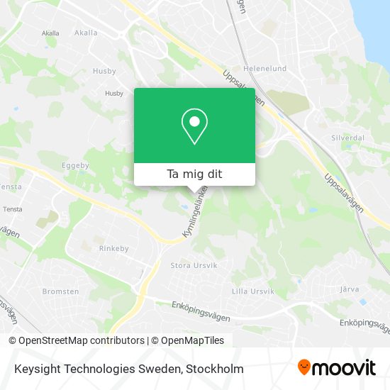 Keysight Technologies Sweden karta