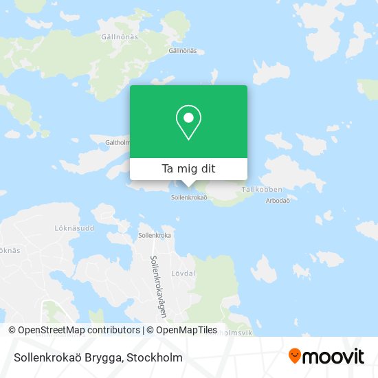 Sollenkrokaö Brygga karta