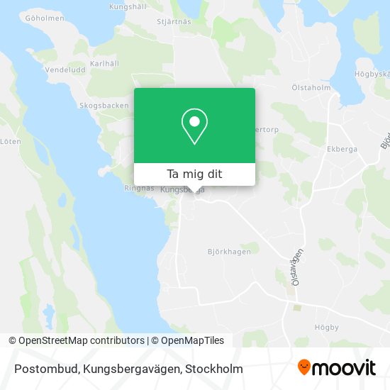 Postombud, Kungsbergavägen karta