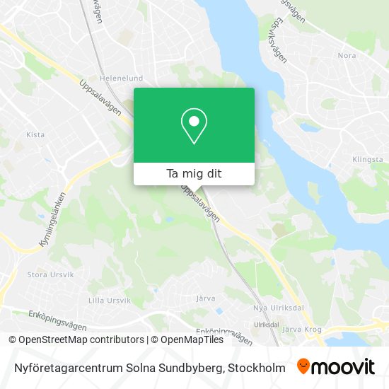 Nyföretagarcentrum Solna Sundbyberg karta