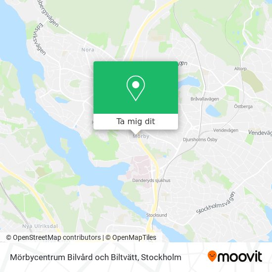 Mörbycentrum Bilvård och Biltvätt karta