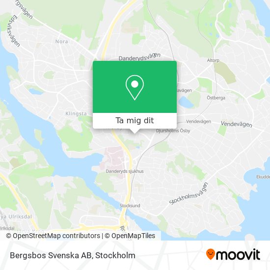 Bergsbos Svenska AB karta