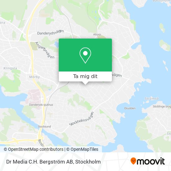 Dr Media C.H. Bergström AB karta