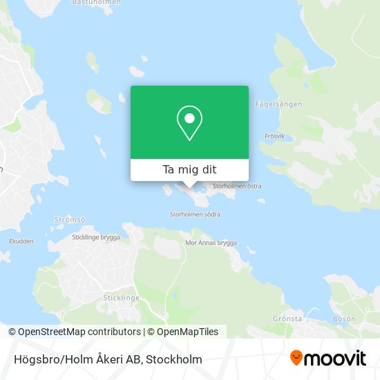 Högsbro/Holm Åkeri AB karta