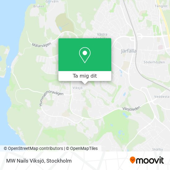 MW Nails Viksjö karta