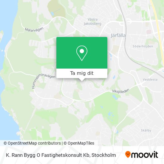 K. Rann Bygg O Fastighetskonsult Kb karta