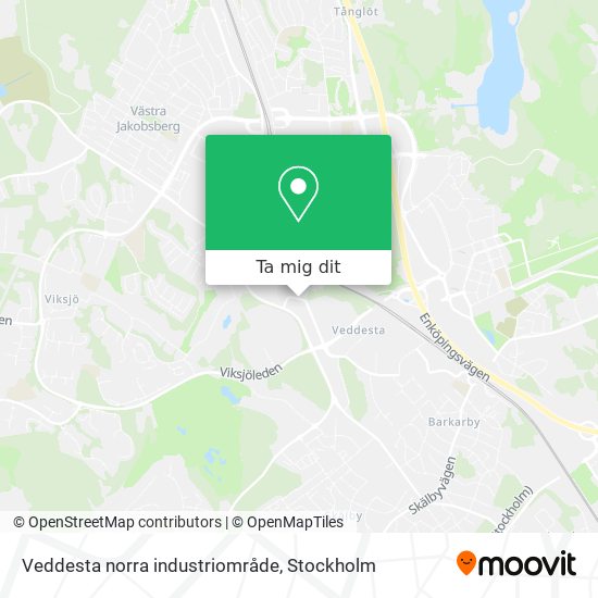 Veddesta norra industriområde karta