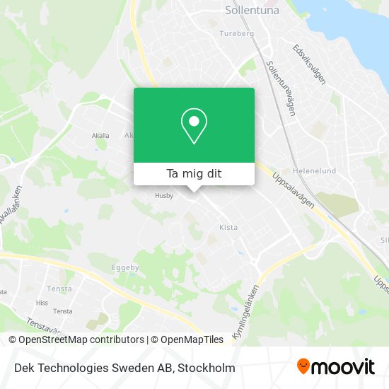 Dek Technologies Sweden AB karta