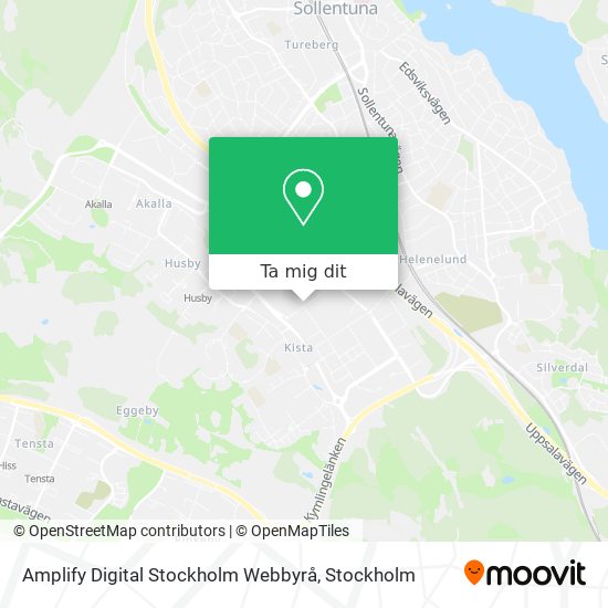 Amplify Digital Stockholm Webbyrå karta