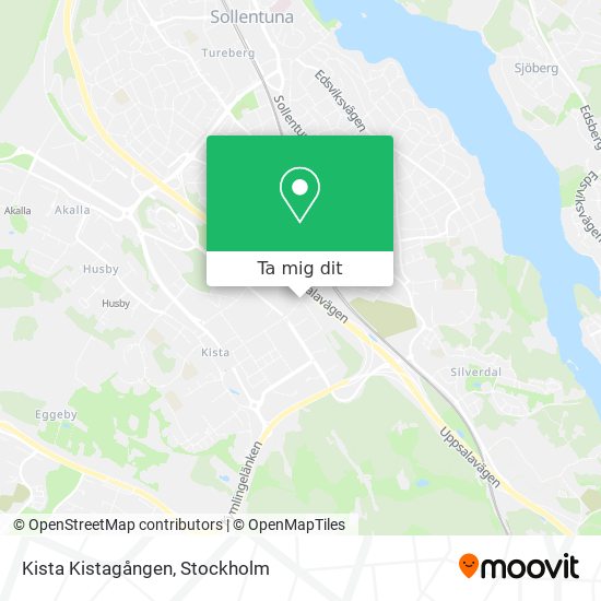 Kista Kistagången karta