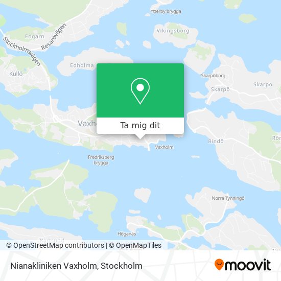 Nianakliniken Vaxholm karta