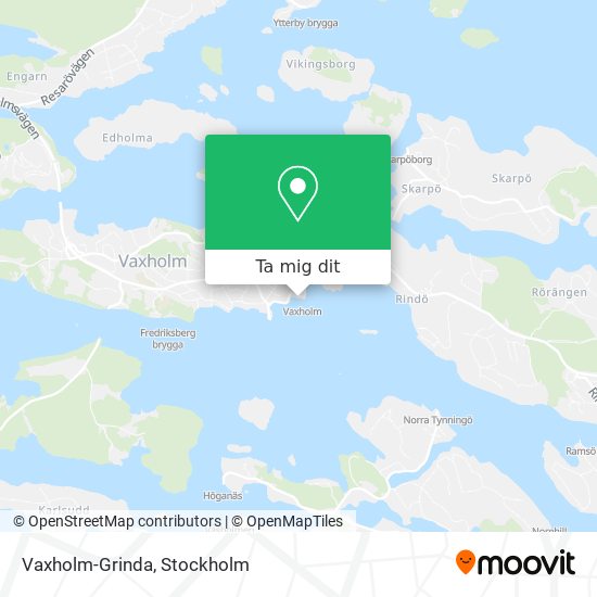 Vaxholm-Grinda karta