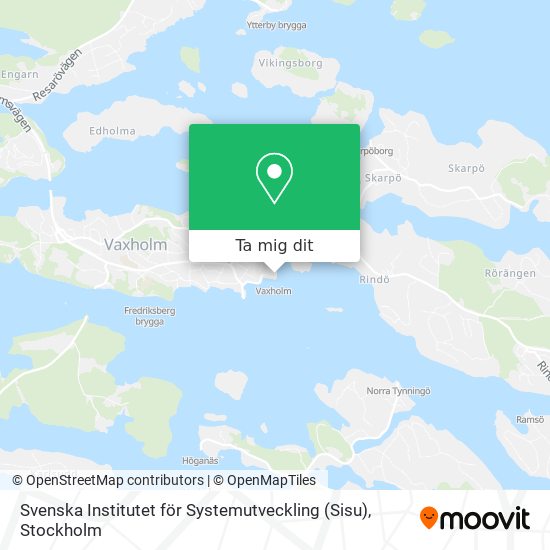 Svenska Institutet för Systemutveckling (Sisu) karta