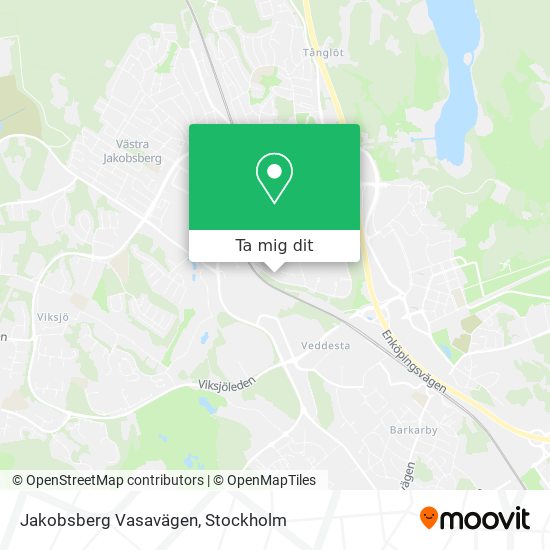 Jakobsberg Vasavägen karta