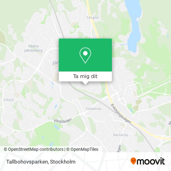 Tallbohovsparken karta