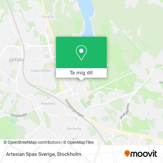 Artesian Spas Sverige karta