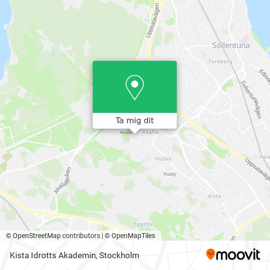 Kista Idrotts Akademin karta