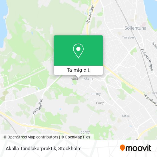 Akalla Tandläkarpraktik karta