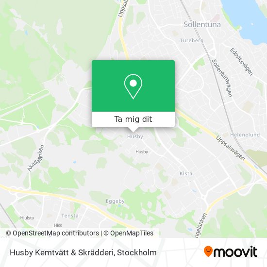 Husby Kemtvätt & Skrädderi karta