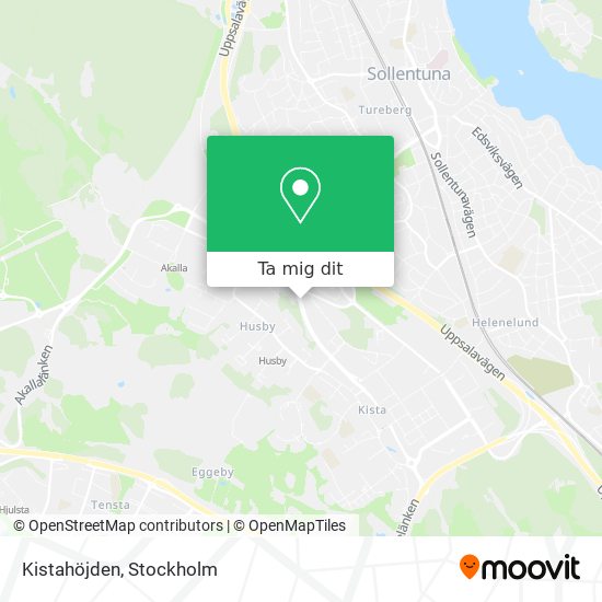 Kistahöjden karta