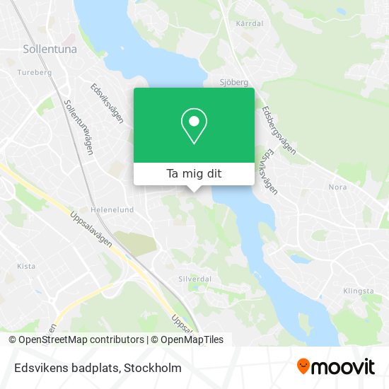 Edsvikens badplats karta