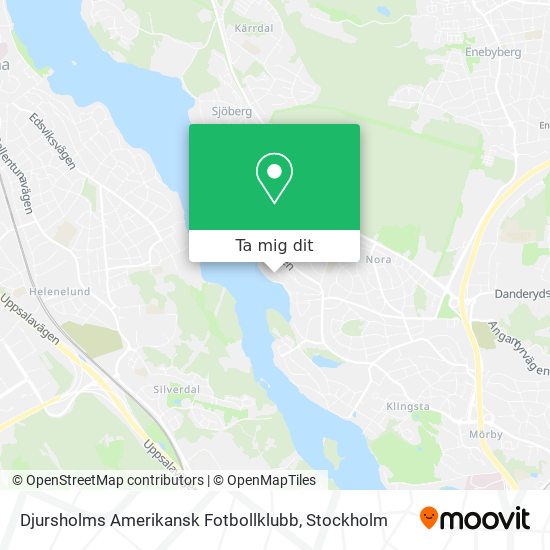Djursholms Amerikansk Fotbollklubb karta