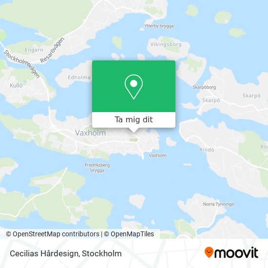 Cecilias Hårdesign karta