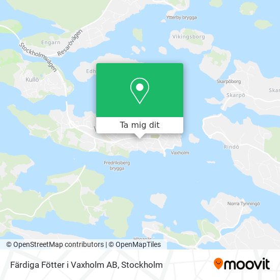 Färdiga Fötter i Vaxholm AB karta