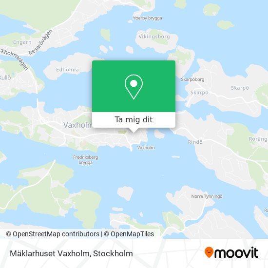 Mäklarhuset Vaxholm karta