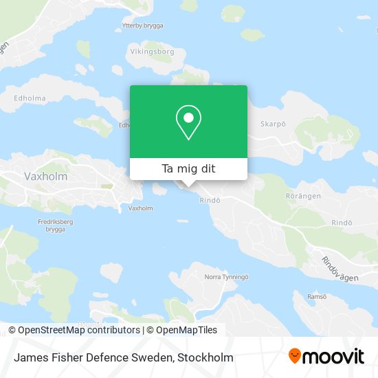 James Fisher Defence Sweden karta